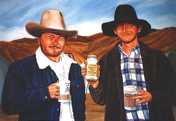 Calico Coffee (Oil on Canvas, 40 x 50 ©1993 by Ken Gilliland)