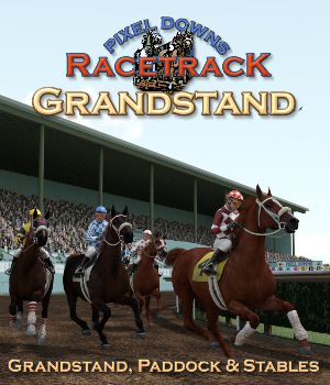 Pixel Downs Race Track Grandstand