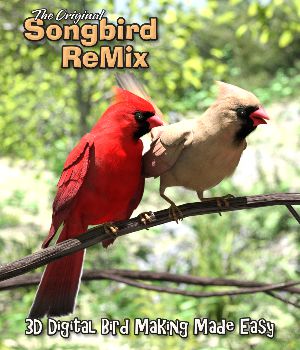 Songbird ReMix Bird 3D Model set